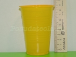 Стакан пластиковый одноразовый ПП 200мл желтый Пл-Ин 100 шт/уп, 3000 шт/кор